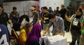 Suasana pendaftaran Suasana pendaftaran