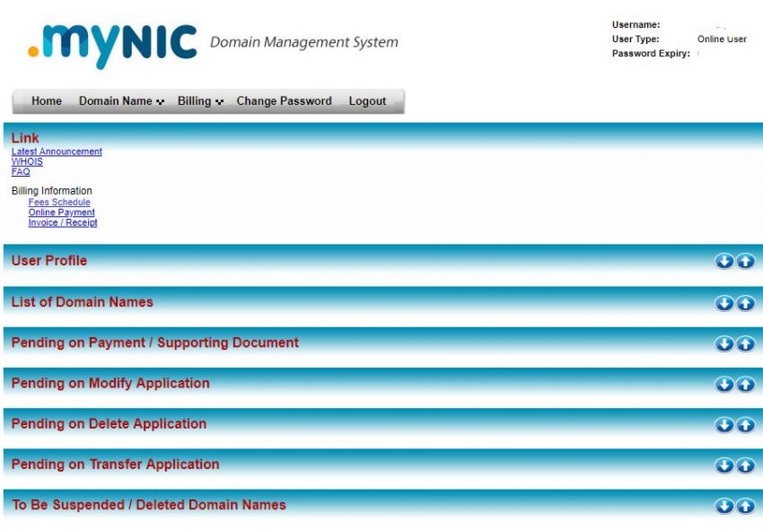 Mynic Domain Management System Berwajah Baharu. – Otakit